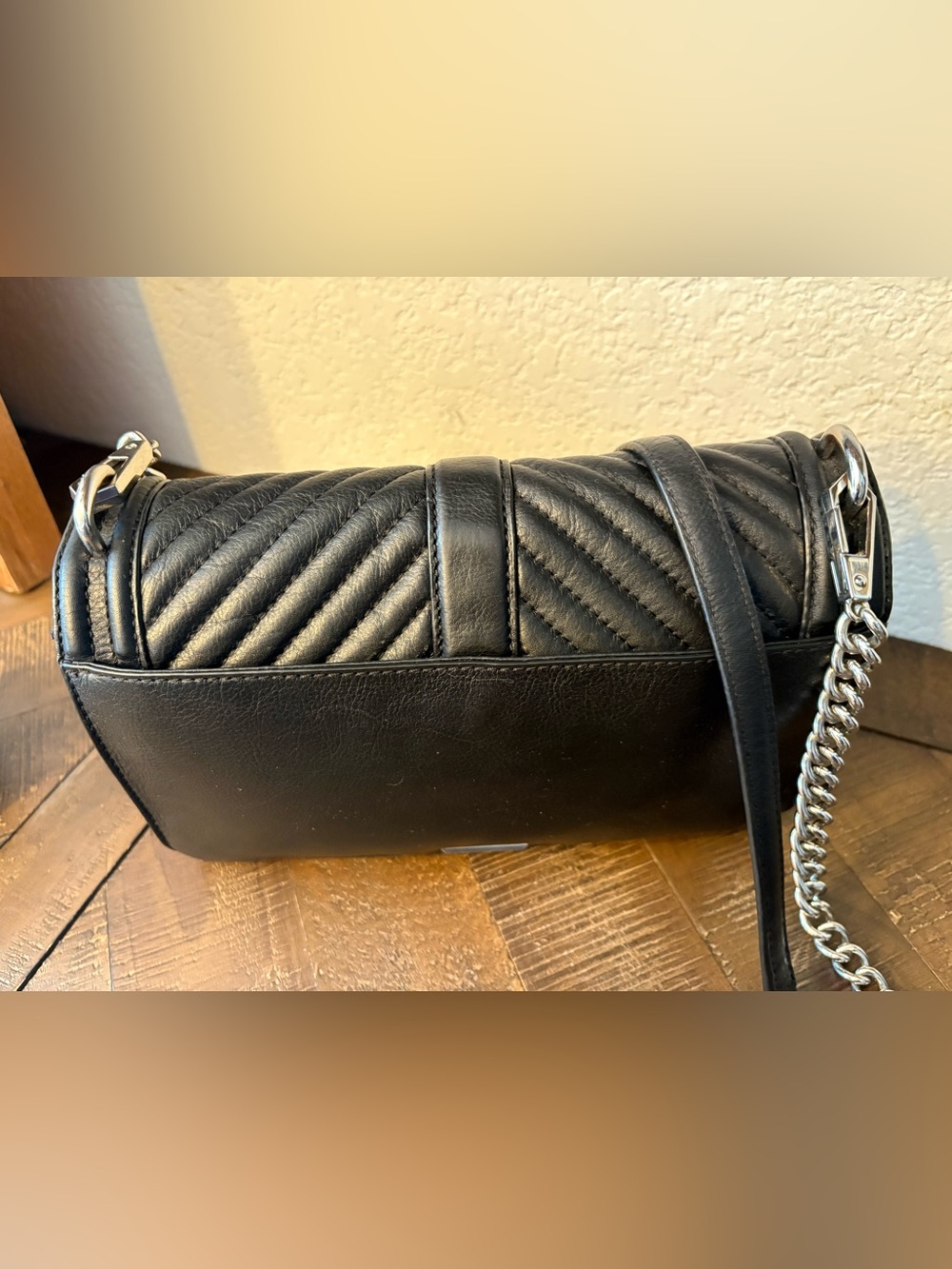 Rebecca Minkoff Jumbo Love Black Quilted Leather Crossbody Bag - Picture 5 of 6
